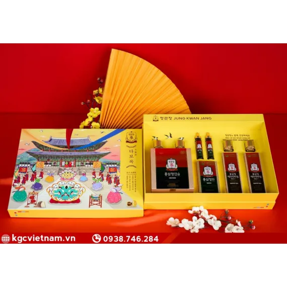 Hộp quà tặng hồng sâm KGC Jung Kwan Jang Phúc Lộc Trường Xuân