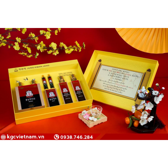 Hộp quà tặng hồng sâm KGC Jung Kwan Jang Phúc Lộc Trường Xuân