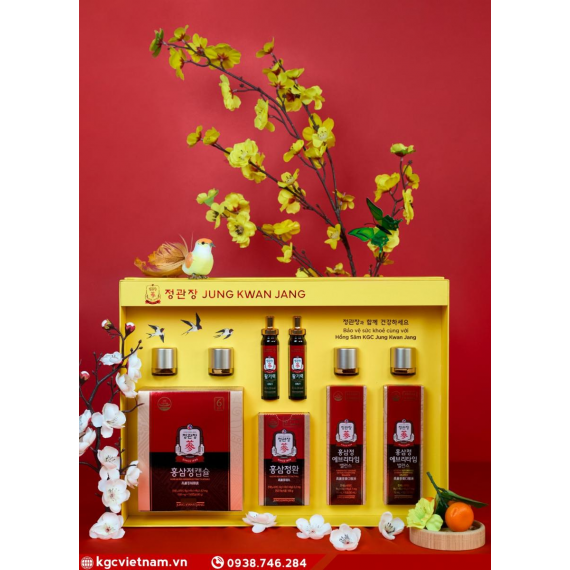 Hộp quà tặng hồng sâm KGC Jung Kwan Jang Phúc Lộc Trường Xuân