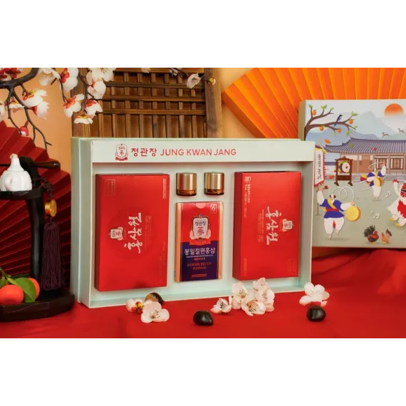Hộp quà tặng hồng sâm cao cấp KGC Jung Kwan Jang Thuận Phong Vạn Lý | kgcvietnam.vn