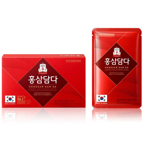 Nước Hồng Sâm Dam Da KGC Jung Kwan Jang 50ml x 30 gói | KGC Việt Nam