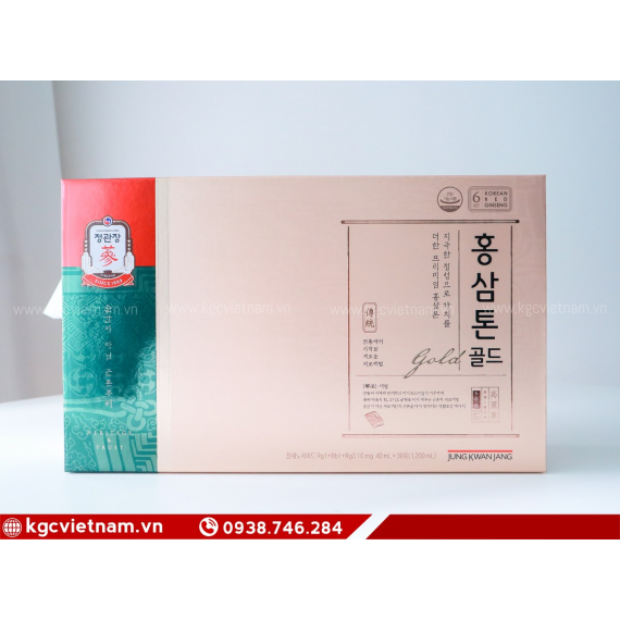 Nước hồng sâm Tonic Gold KGC 40ml x 30 gói | kgcvietnam.vn