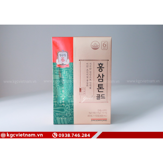 Nước hồng sâm Tonic Gold KGC 40ml x 30 gói | kgcvietnam.vn