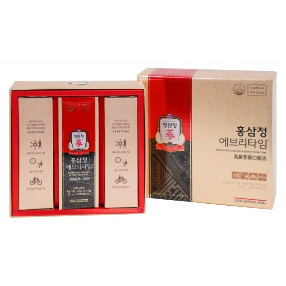 Nước hồng sâm KGC Jung Kwan Jang Everytime 10ml x 30 gói | kgcvietnam.vn