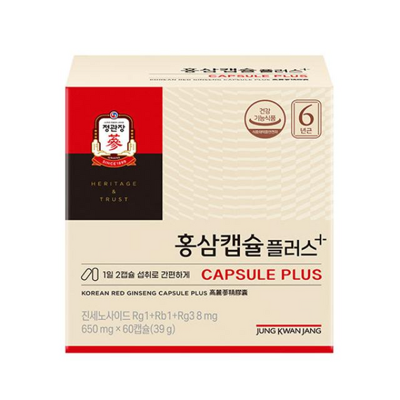 Viên hồng sâm KGC Jung Kwan Jang Capsule Plus 650mg x 120 viên