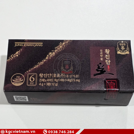Viên Linh Đan Hwang Jin Dan KGC Jung Kwan Jang 4g x 3 Viên