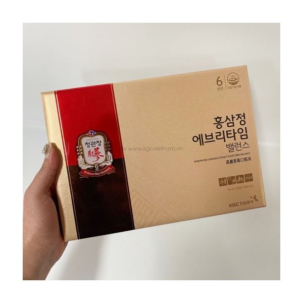 Nước hồng sâm KGC Jung Kwan Jang Everytime Balance 10ml x 20 gói