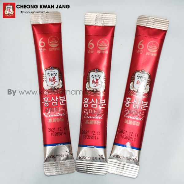 Bột hồng sâm Cheong Kwan Jang Hàn Quốc 1,5 gam x 60 gói