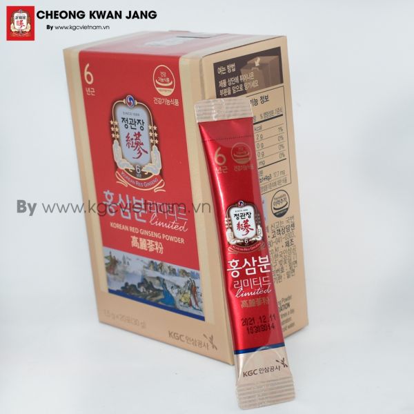 Bột hồng sâm Cheong Kwan Jang Hàn Quốc 1,5 gam x 60 gói