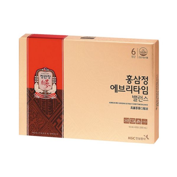 Nước hồng sâm KGC Jung Kwan Jang Everytime Balance 10ml x 20 gói