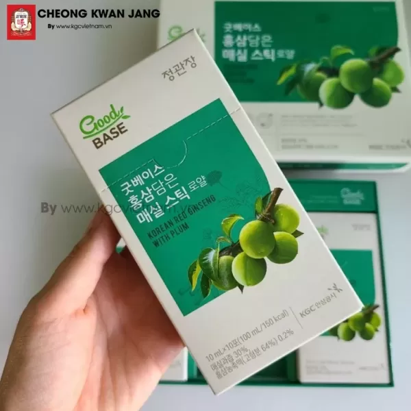 Nước hồng sâm GoodBase Mơ Xanh KGC Cheong Kwan Jang 10ml x 30 gói