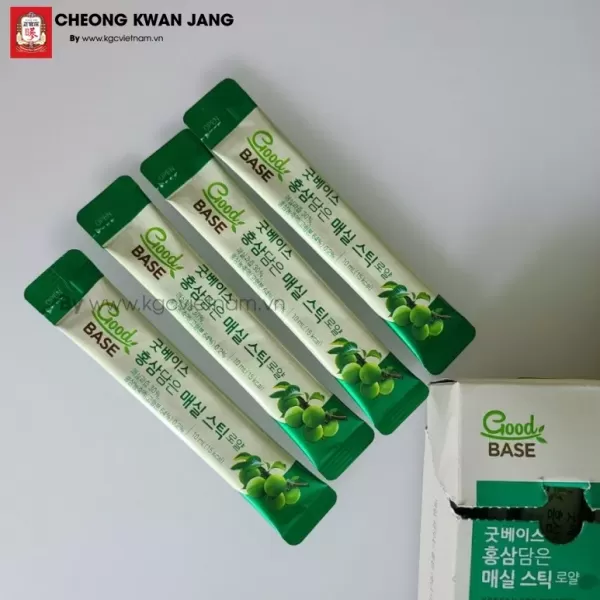 Nước hồng sâm GoodBase Mơ Xanh KGC Cheong Kwan Jang 10ml x 30 gói