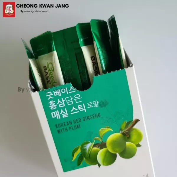 Nước hồng sâm GoodBase Mơ Xanh KGC Cheong Kwan Jang 10ml x 30 gói