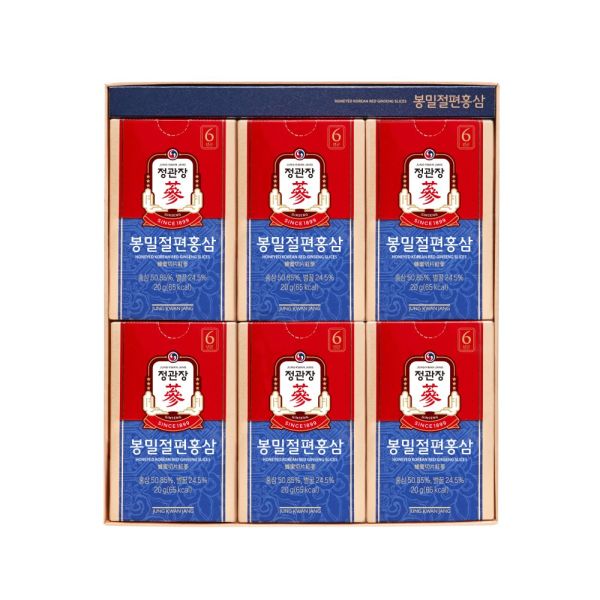 Hồng sâm lát tẩm mật ong chính phủ KGC 20g x 12 gói