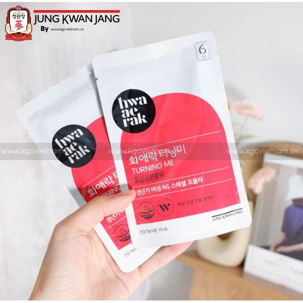 Nước hồng sâm phụ nữ KGC Jung Kwan Jang Hwa Ae Rak Turning Me 70ml x 30 gói