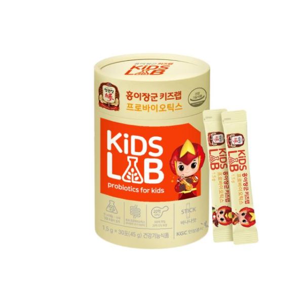 Men vi sinh trẻ em KGC Cheong Kwan Jang General Hong Yi's Kids Lab Probiotics 1,5g x 30 gói
