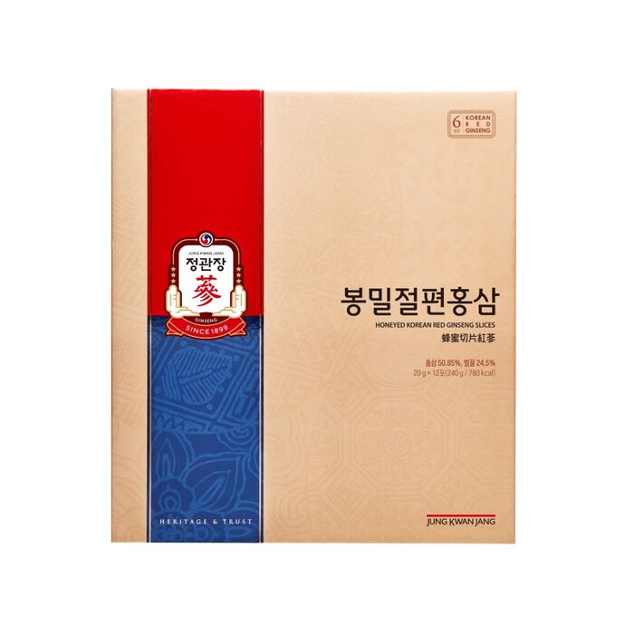 Hồng sâm lát tẩm mật ong KGC Jung Kwan Jang 20g x 12 gói | kgcvietnam.vn