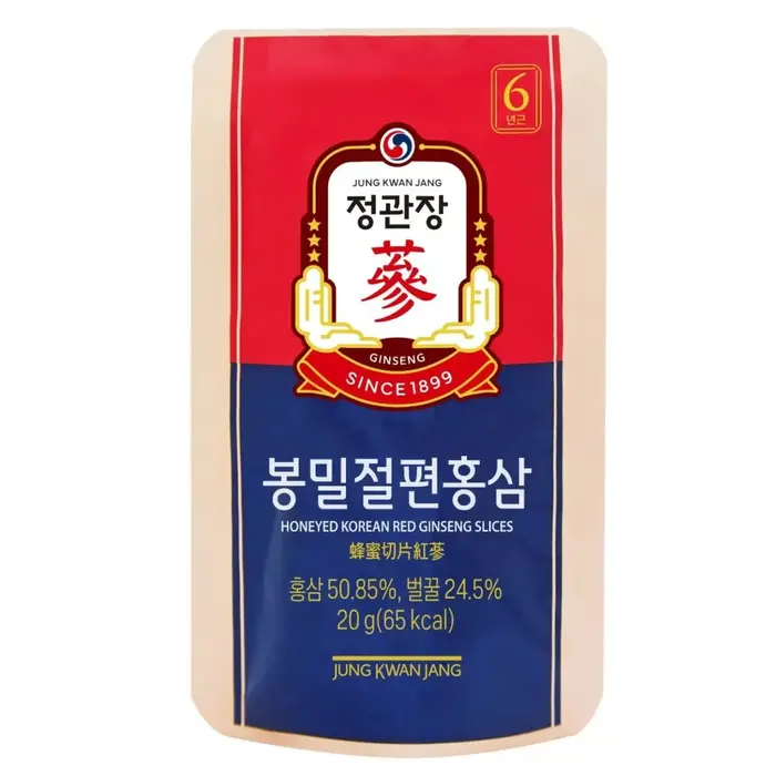 Hồng sâm lát tẩm mật ong Jung Kwan Jang 20g x 6 gói | kgcvietnam