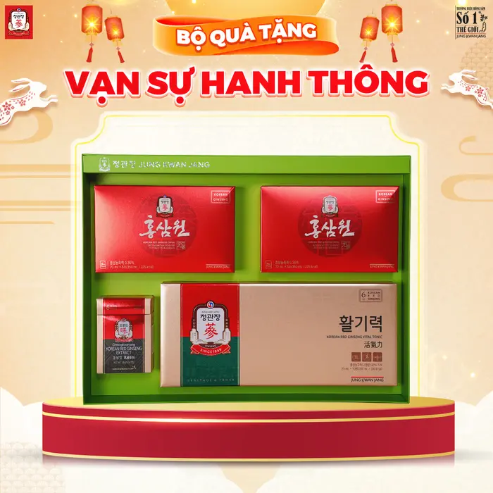 Hộp Quà Tặng Hồng Sâm Cao Cấp KGC Jung Kwan Jang Vạn Sự Hanh Thông | kgcvietnam.vn