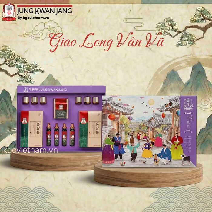 Hộp Quà Tặng Hồng Sâm Cao Cấp Jung Kwan Jang KGC GIAO LONG VÂN VŨ