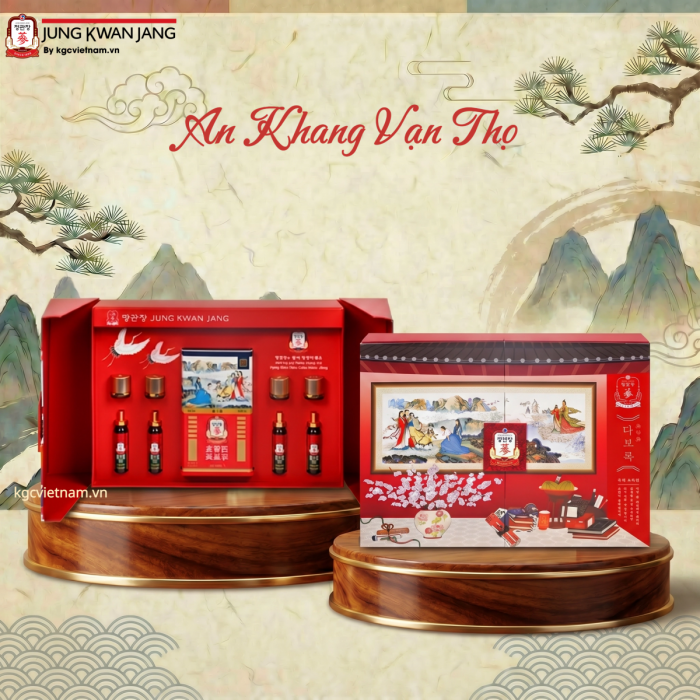 Hộp Quà Tặng Hồng Sâm Vip KGC Jung Kwan Jang An Khang Vạn Thọ