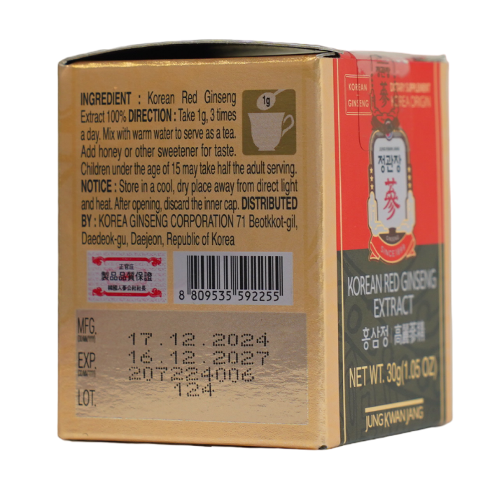 Cao Hồng Sâm Cô Đặc Global KGC Jung Kwan Jang Korean Red Ginseng Extract 30g | kgcvietnam.vn